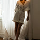 Handmade White Linen Pajama Set, Bridal Sleepwear