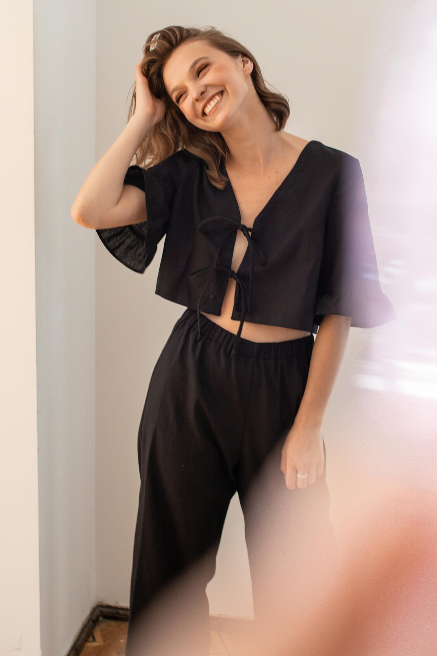 Handmade Linen Pajama Set: Bride & Bridesmaid Sleepwear