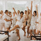 Handmade White Linen Pajama Set, Bridal Sleepwear