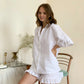 Handmade Linen Pajama Set: Women's Sleepwear, Plus Size Available
