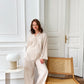 Handmade Linen Pajamas Set, Boho Bridal Sleepwear, Plus Size Available
