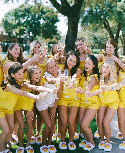 Handmade Linen Bridesmaid Pajamas: Colorful Bridal Party Set