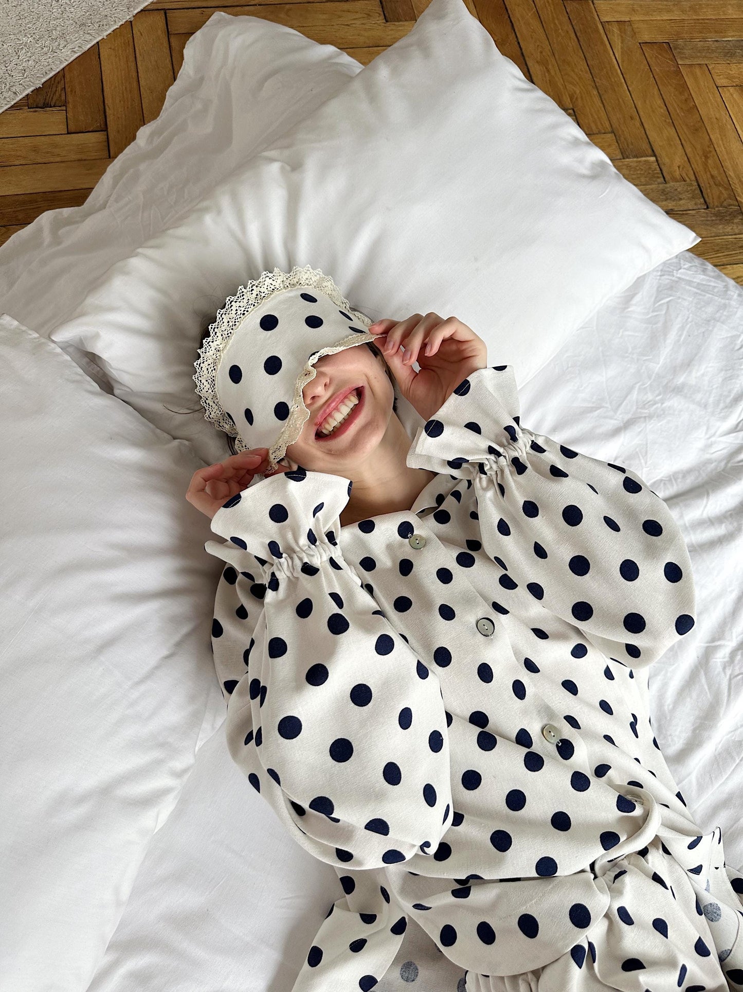 Handmade Linen Pajama Set: Soft Long Sleeve Sleepwear