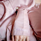 Luxury Silk Bridal Pajamas with Feather
