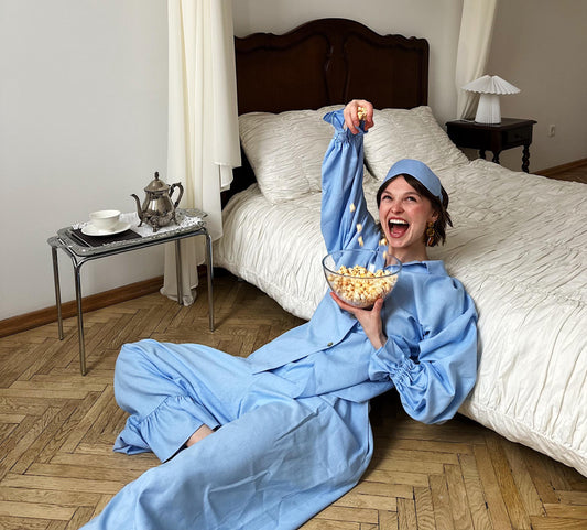 Bridesmaid Pajama Linen Set - Breathable Sleepwear