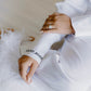 Luxury Silk Bridal Pajamas with Feather